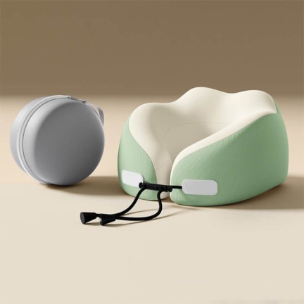 Dual-Peak Support Memory Foam Travel Neck Pillow